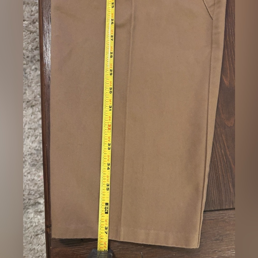 Y2K KHAKI HIGH WAIST CARGO PANTS PLEATED SLIGHT BARREL LEG BY MIXED BLUE SIZE 7 - Picture 11 of 15